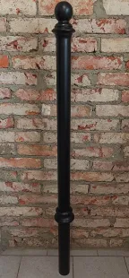 Słupek chodnikowy ozdobny | metalowy, kula, retro, miejski, parkingowy